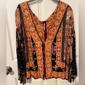 Free People 3/4 Sleeved Top